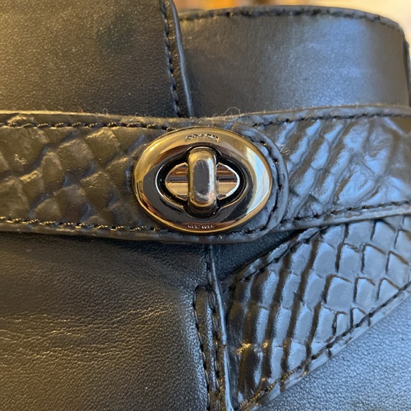 Coach Sz. 8 Black Booties - Picture 6 of 10